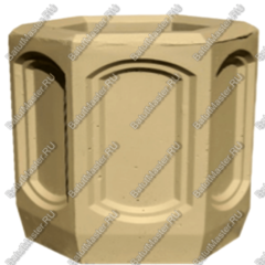 УРНА ШЕСТИГРАННАЯ С РЕЛЬЕФОМ, ОКРАШЕННАЯ