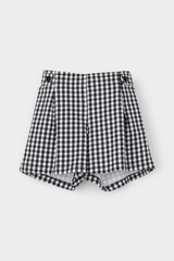 шорты  для девочки  КР 400732/серая клетка на белом к521