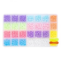 
          Набор для создания украшений-бусины Alingar, 220х130х20мм, "Радужные шарики", 1 вид бусин-10 цв., 2х1,2 м леска, пластик. пенал с европод.