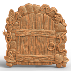 Силиконовый молд № 429 Дверь ( серия домики для гномов и фей)