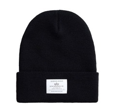 Шапка Alpha Industries Essential Beanie Black (Черная)
