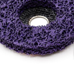 37-1-404 Круг зачист. полимер. (коралловый) Фиолет., extra coarse (очень грубый), 115х22,2х15мм РемоКолор