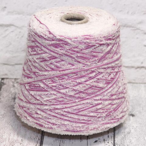 Хлопок фасонный BE MI VA / MUSK 180 фуксия с бежевым