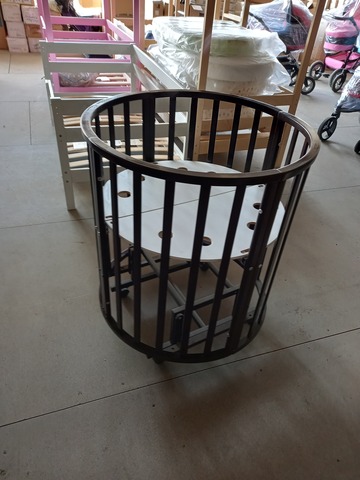 Круглая,овальная кровать-трансформер Incanto Северная Звезда 9 в 1 с маятником