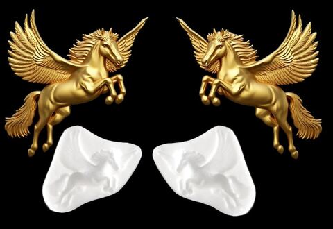 Силиконовые молды № 492 Пегас левый и правый