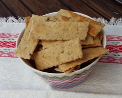 Хлебцы ржаные с семенами кунжута, 