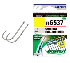 56537 № 12 Крючки OWNER Worm BH-Round-BC / продажа от 5 уп.