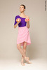 One-of-a-kind Wrap chiffon skirt | pink