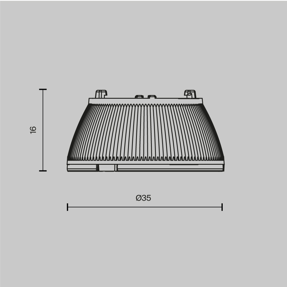 Линза для светильников серии Омут / Dip 10 Вт 30° Maytoni Technical Downlight Dip Lens002D35-10W