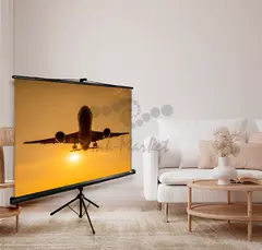Экран Cactus 100" 124.5x221см Triscreen CS-PST-124x221 16:9 напольный рулонный черный — фото 2