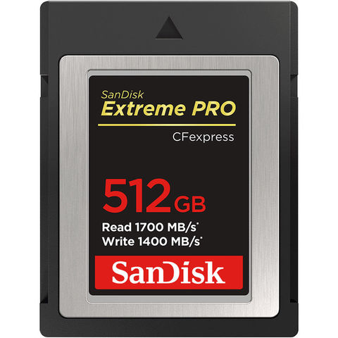 Карта памяти SanDisk Cfexpress B 512GB Extreme PRO 1700/1400 MB/s