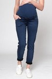 Утепленные джинсы для беременных (MOM) 12298 синий