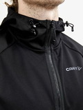 Элитный утепленный лыжный костюм Craft Glide Hood Black мужской