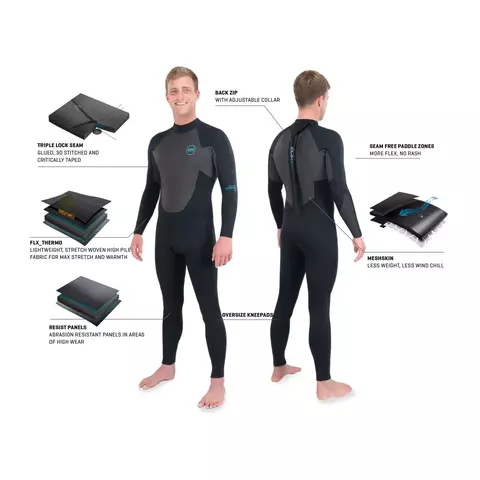 Гидрокостюм мужской длинный Dakine Quantum Back Zip Full Suit 3/2mm GBS