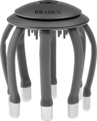 Массажёр для головы вибрационный БРУКЛИН, серый Bradex