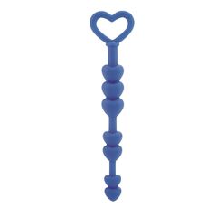Синие анальные бусы LIA LOVE BEADS - 17,8 см. - 