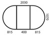 Стол овальный HWDT 4280SWL