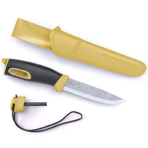 Нож Morakniv Companion Spark, нержавеющая сталь - желтый