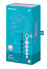 Набор из 2 цветных анальных цепочек Satisfyer Love Beads - 