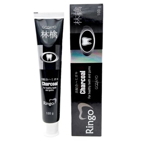 Зубная паста отбеливающая с углем Ringo Charcoal Gotaiyo Toothpaste, 100 гр