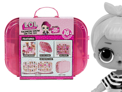 Модный контейнер для кукол ЛОЛ светло-розовый