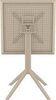Стол пластиковый складной Siesta Contract Sky Folding Table 60, бежевый