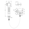 Гигиенический набор с вентилем Ideal Standard IdealSpray N9651AA