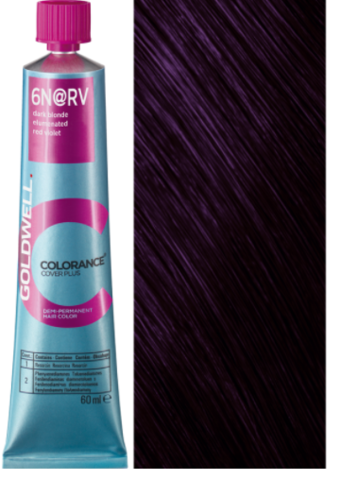 Goldwell Colorance 6N@RV GREY темный блонд с красно-фиолетовым сиянием (фиалковый блонд) 60 ml