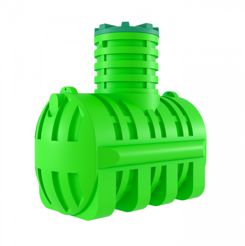 Емкость подземная пищевая Мультпласт ДПВ2500 2500 л. горизонтальная (2220x1220x2155см;93кг;зеленый) - арт.555434.60