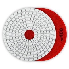 ЗУБР 125 мм, №400, мокрое шлифование, алмазный гибкий шлифовальный круг АГШК, Профессионал (29867-400)