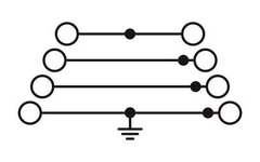 PT 2,5-PE/L RD/L BU/L-Заземляющая клемма