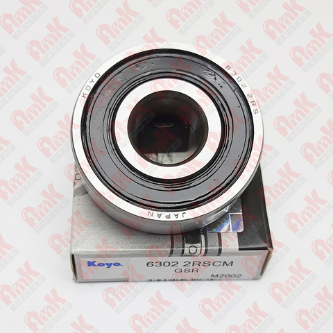 Подшипник шариковый радиальный однорядный Koyo 6302-2RS CM 15X42X13