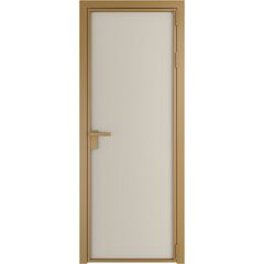 Алюминиевая дверь 1AP золото перламутр белый элегант