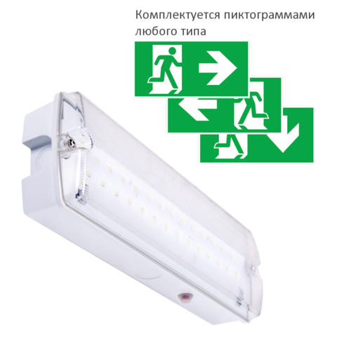 Светодиодный световой указатель выход с аккумулятором Orion LED 150 IP65 Intelight – общий вид