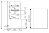 фото 7 Витрина кондитерская POLUS KC70 VM 0,9-1 LIGHT 0102-0109 (ВХСв-0,9д Carboma Cube) на profcook.ru