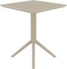 Стол пластиковый складной Siesta Contract Sky Folding Table 60, бежевый