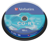 Оптический диск Verbatim CD-R 700MB 52X Extra Protection, Spindle, 10 шт