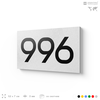Номер на дверь 996, табличка на дверь для офиса, квартиры, кабинета, аудитории, склада, белая 120х70 мм, Айдентика Технолоджи