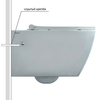 Berges 43352 Комплект : инсталляция АТОМ Line кнопка белая, унитаз MASCON Rimless, сиденье тонкое дюропласт микролифт, быстросъёмное