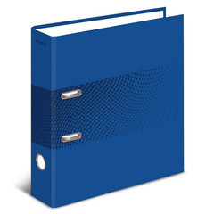 Папка-регистратор Attache  Digital, синий лам.карт,75мм