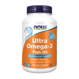 Ультра омега-3, Ultra Omega-3, Now Foods, 180 желатиновых капсул 1