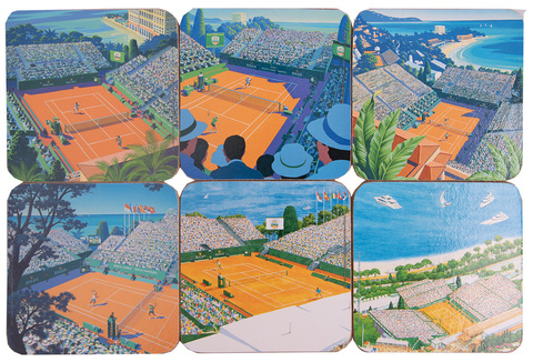 Monte-Carlo Rolex Masters Cup Coasters 6P