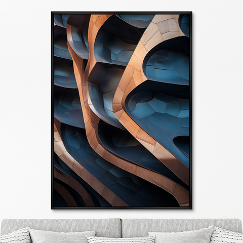ArtNoMore - Репродукция картины на холсте Form, light and shadow, No 1, 2024г.