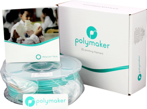 Пластик для 3D-принтера PolyMaker PolyLite PLA, 1.75 мм, 1 кг, Бирюзовый