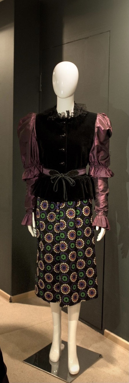 Очаровательное платье YSL из тонкой шерсти на подкладе 1970-е