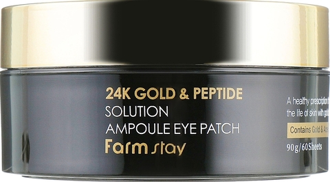 Farm Stay 24k Gold & Peptide Solution Ampoule Eye Patch 90g