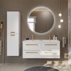 Cezares ECO-1200-2C-SO-BO Тумба под раковину подвесная с двумя выкатными ящиками 119,8х47,2х50