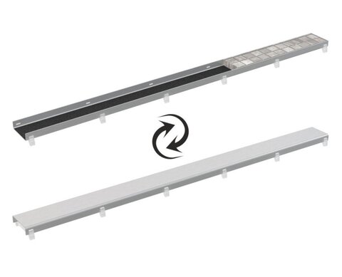 Alcaplast DOUBLE-750M Двусторонная рештка DOUBLE (цельная решетка или для вкладки плитки)