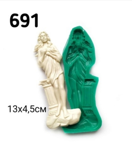 Молд Девушка с колонной, 13.5х4см., Арт.PO-0691, силикон