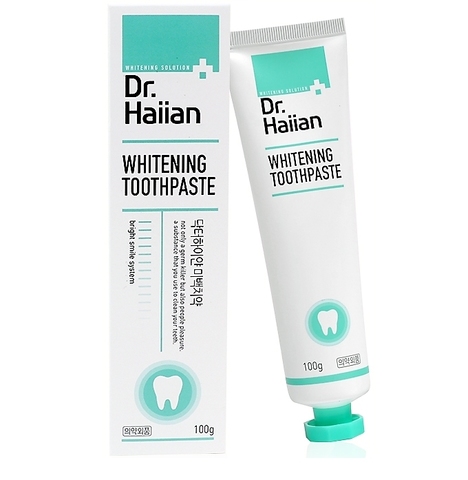 DR. HAIIAN ПАСТА ЗУБНАЯ С УСИЛЕННЫМ ОТБЕЛИВАЮЩИМ ЭФФЕКТОМ WHITENING TOOTHPASTE, 100 G